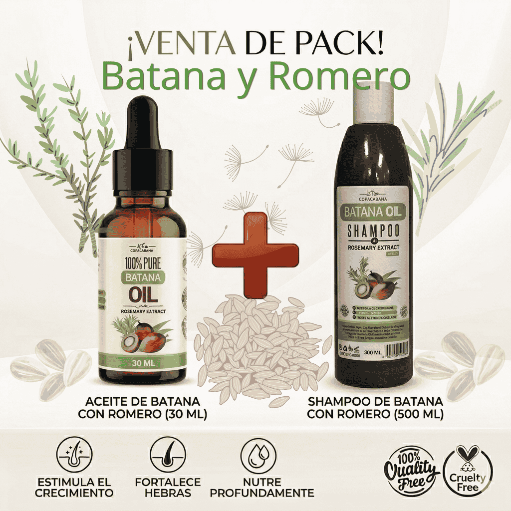 Pack Rescate Capilar: Champú + Aceite de Batana 100% Puro