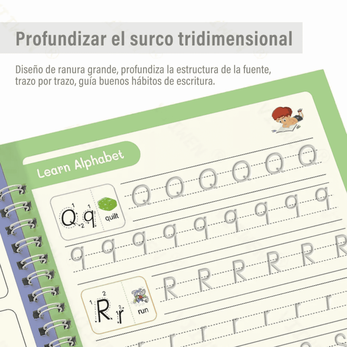 Set Cuaderno Mágico Caligrafia 3D