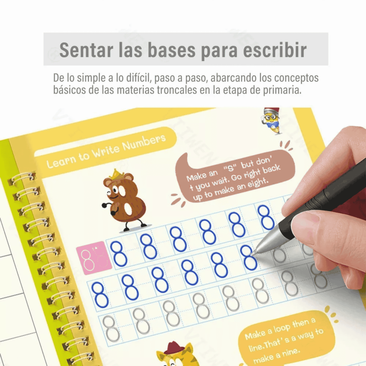 Set Cuaderno Mágico Caligrafia 3D