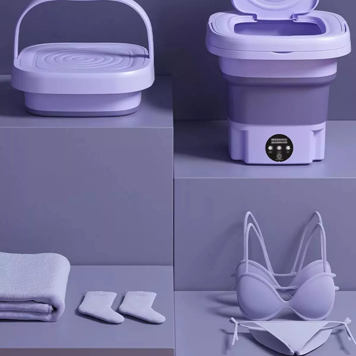 Mini Lavadora Portátil con Centrifugado