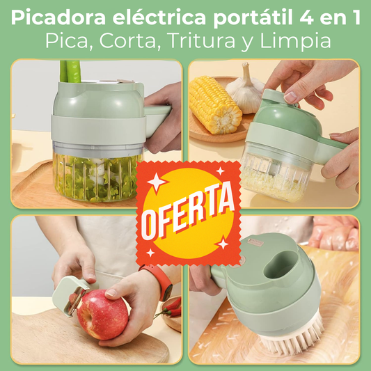 Picador Multifuncional  4 en 1 portátil y recargable