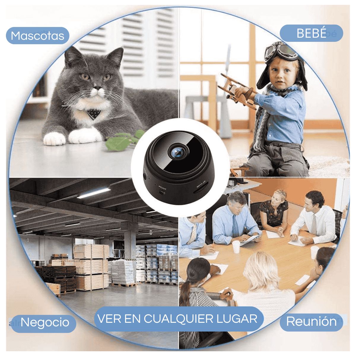 Mini Cámara de Seguridad HD WiFi