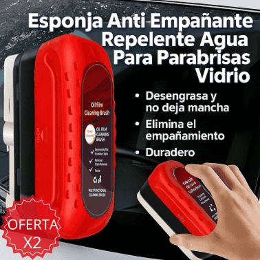 Pack 2 Esponjas Visión Clara Pro Anti Empañantes con tecnología Hidrofóbica