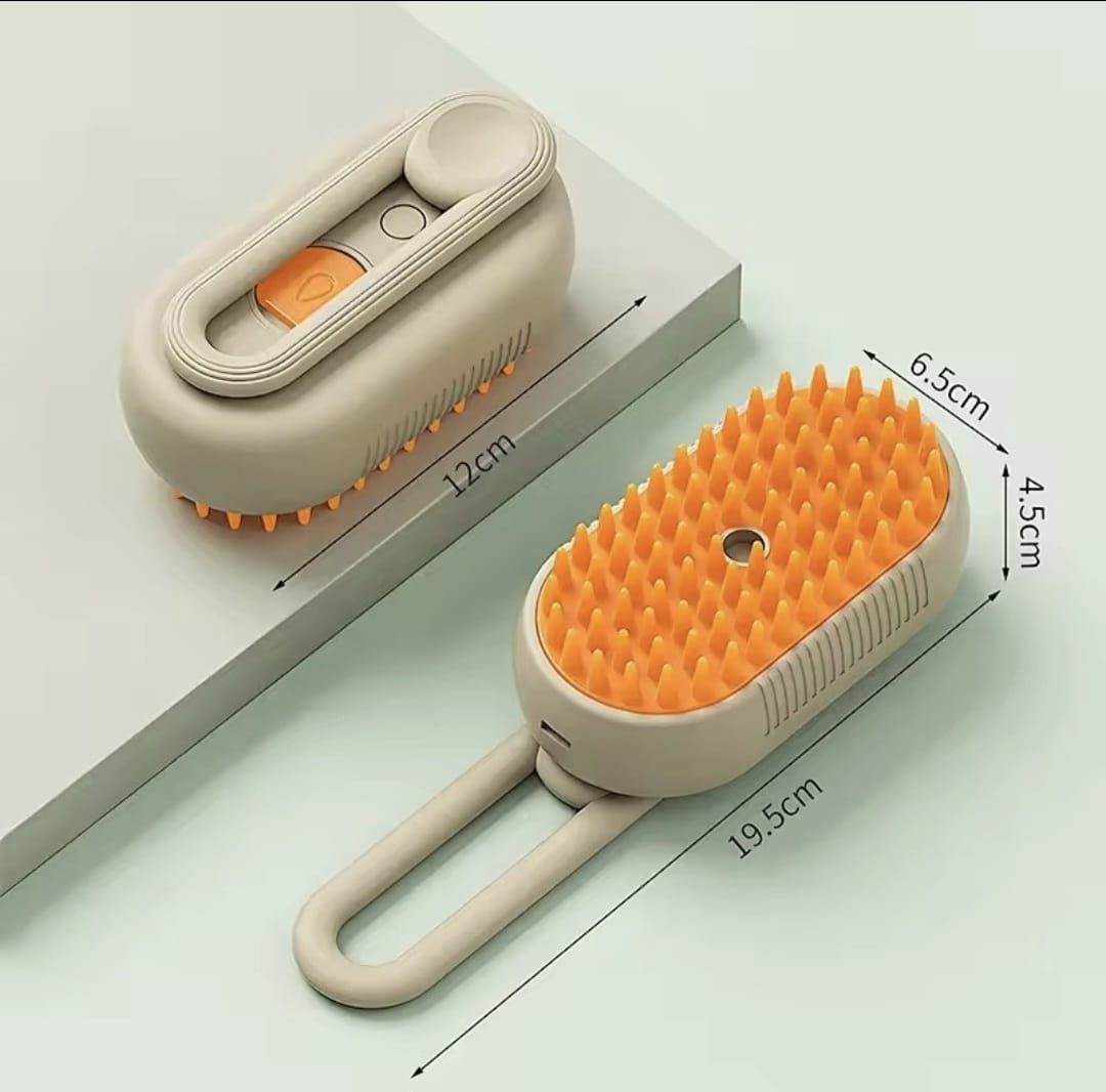 Cepillo de vapor 3 en 1 para gatos y perros.