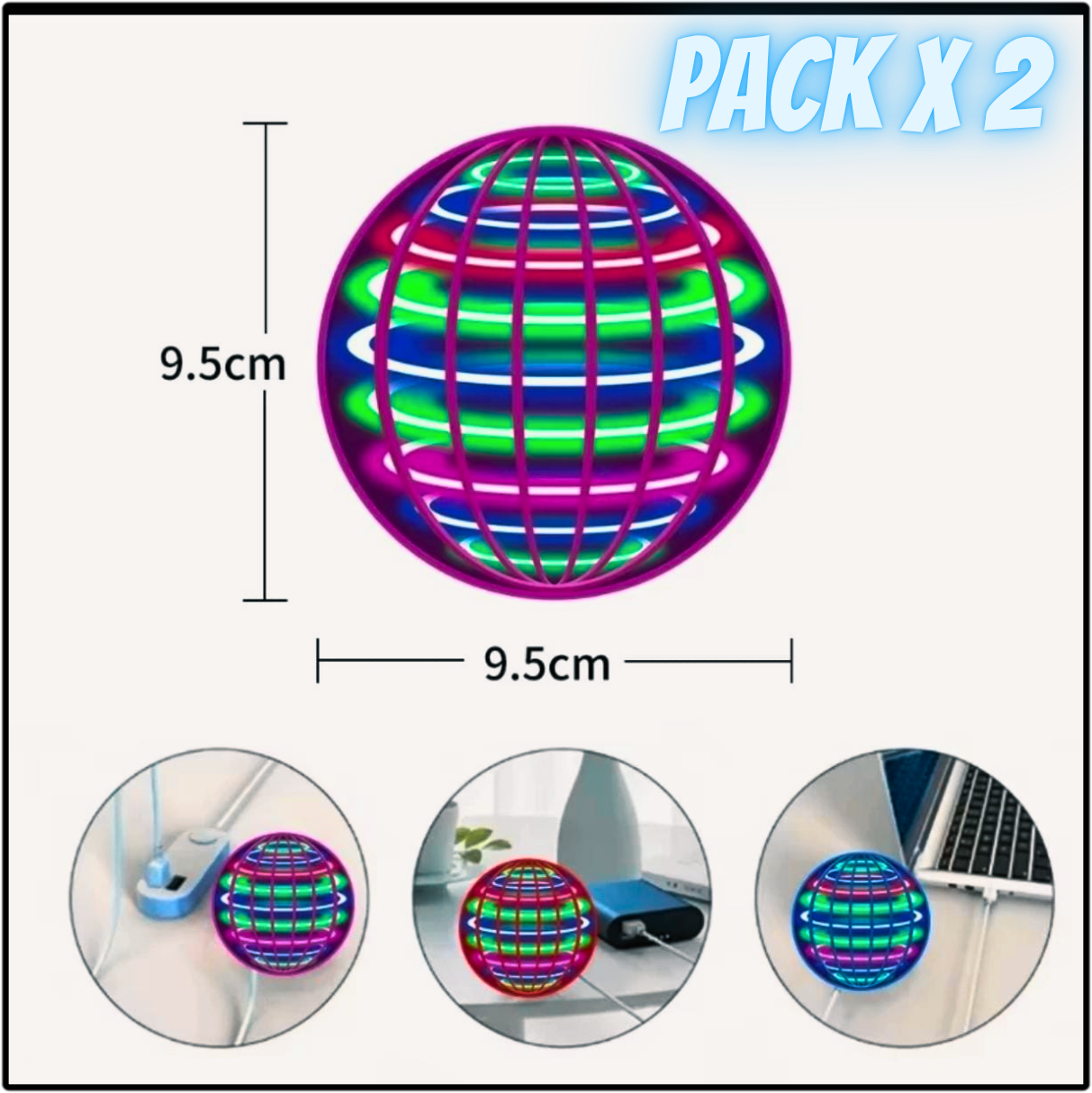 Pelota Voladora Fly Nova Pro -Pack 2 unidades